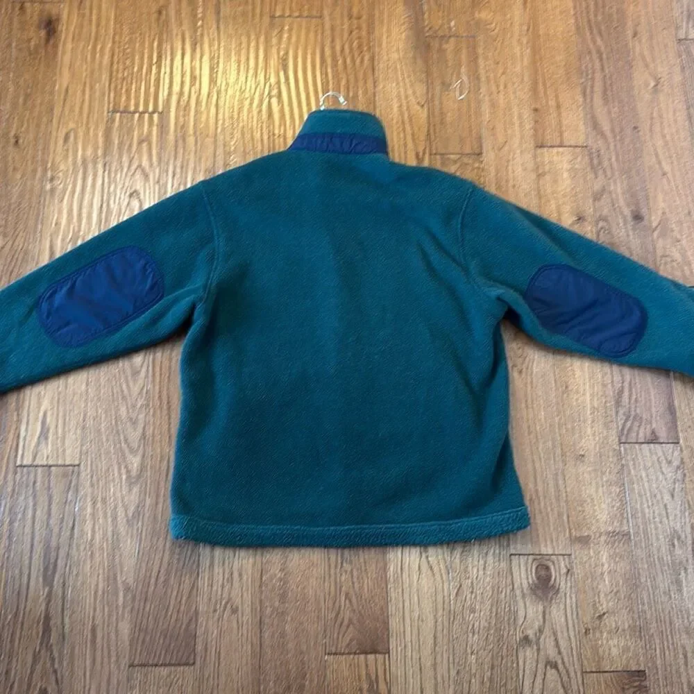 L.L. Bean vintage dark green full zip fleece size xl